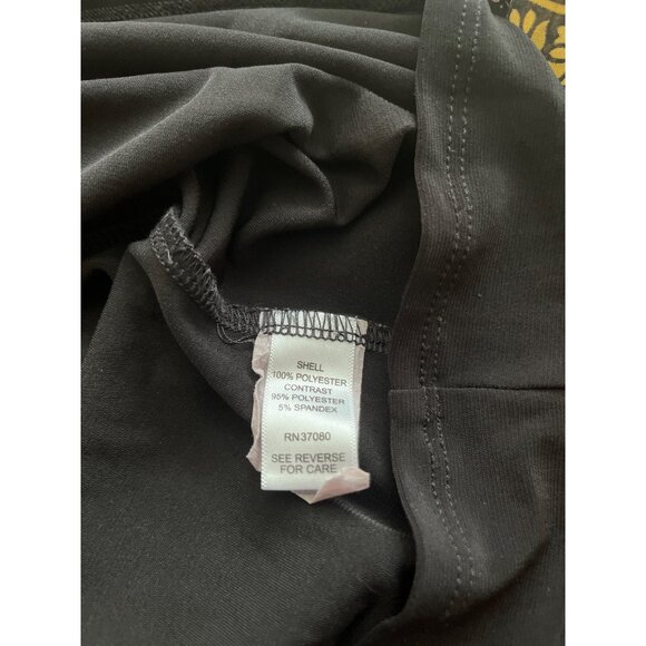 EST. 1946 burgundy black paisley batwing sleeved top size XL - Picture 4 of 6